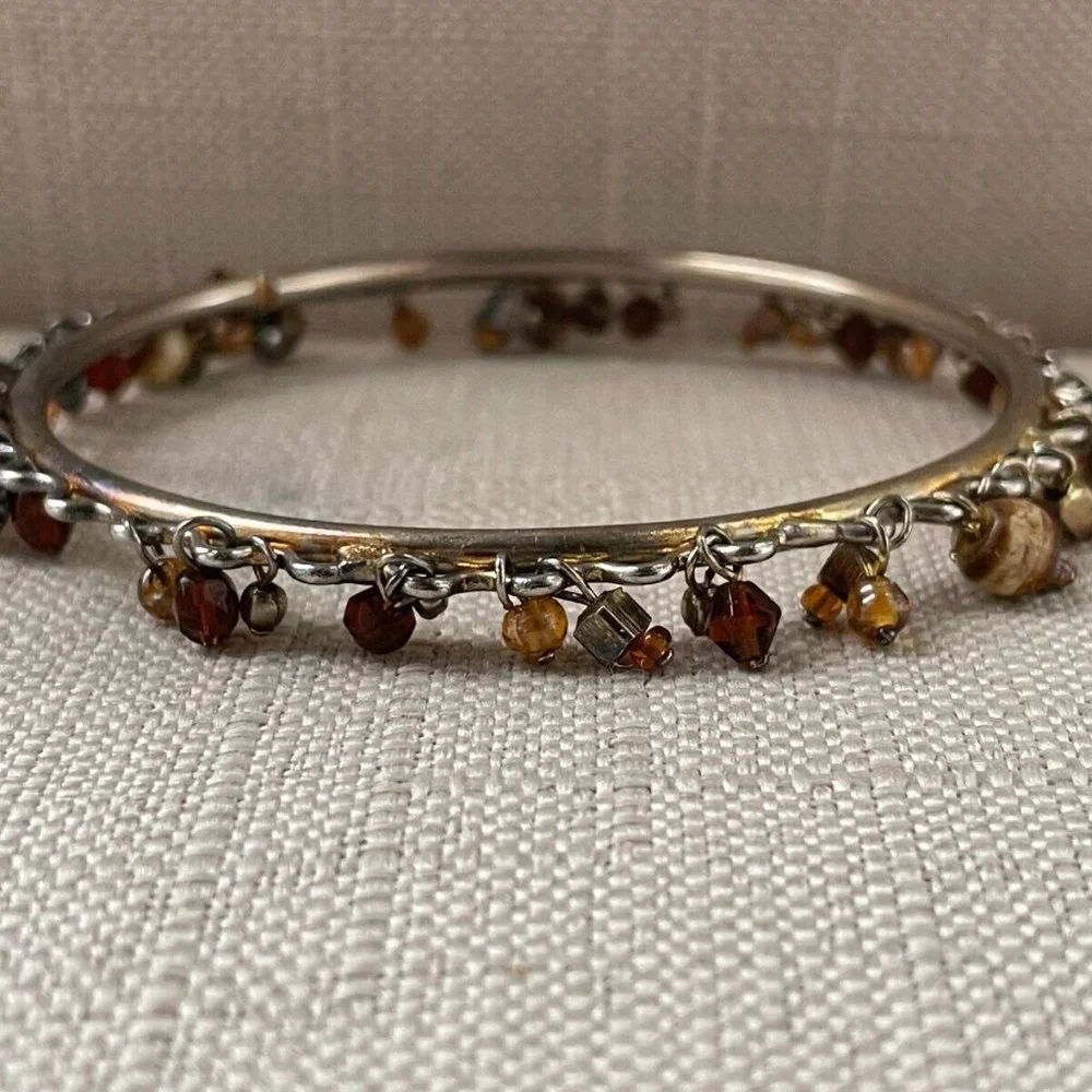 Women Bracelet Silver Tone Beads Fashion Jewelry Wrist Band Unbranded - Picture 7 of 10